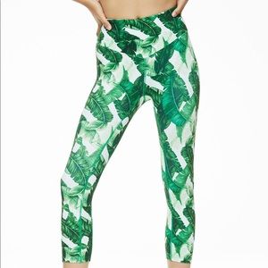 L’Urv for Bandier Palm Leaf Print Cropped Leggings